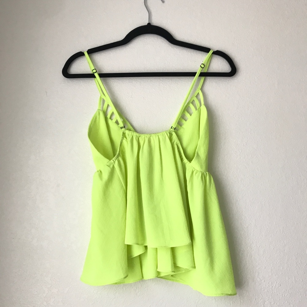Neon Lime Statement Top - Picture 3 of 4